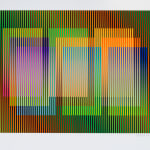 Carlos Cruz-Diez, Transchromie á six elements 49/75, 1965-2010