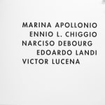 Marina Apollonio, Portafolio con Ennio Chiggio, Edoardo Landi, Narciso Debourg y Victor Lucena, 2018
