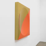 Mark Eisen, Silver disc with 2 perpendicular concave ellipses, 2023