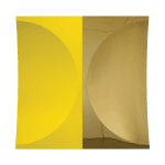Mark Eisen, Silver disc with 2 perpendicular concave ellipses, 2023