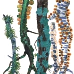Watercolor drawing of tree bracnhes