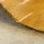 close up detail of a still life pastel drawing