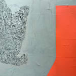 detail of dots and paint texture