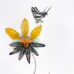 Marilla Palmer, Hibiscus and Zebra Butterfly, 2023