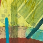zoomed in detail of an abstract painting.