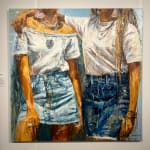 Rubem Robierb, Small Butterflies - Yellow on White , 2025