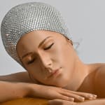 Carole A. Feuerman, What If w/ Purple Suit & Light Rose AB Crystal Cap 2/8, 2022