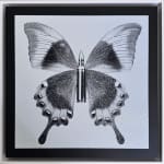 Rubem Robierb, Small Butterflies - Yellow on White