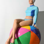 Carole A. Feuerman, What If w/ Purple Suit & Light Rose AB Crystal Cap 2/8, 2022