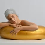 Carole A. Feuerman, What If w/ Purple Suit & Light Rose AB Crystal Cap 2/8, 2022