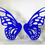 Rubem Robierb, Small Butterflies - Yellow on White , 2025
