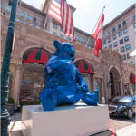 Richard Orlinski, Standing Bear - Orange Anniversary Resin