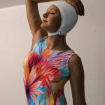 Carole A. Feuerman, What If w/ Purple Suit & Light Rose AB Crystal Cap 2/8, 2022