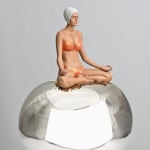 Carole A. Feuerman, What If w/ Purple Suit & Light Rose AB Crystal Cap 2/8, 2022