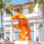 Richard Orlinski, Standing Bear - Orange Anniversary Resin