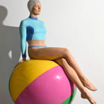 Carole A. Feuerman, What If w/ Purple Suit & Light Rose AB Crystal Cap 2/8, 2022