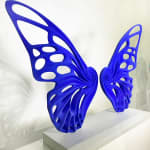 Rubem Robierb, Small Butterflies - Yellow on White , 2025