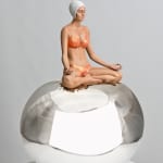 Carole A. Feuerman, What If w/ Purple Suit & Light Rose AB Crystal Cap 2/8, 2022