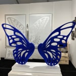 Rubem Robierb, Small Butterflies - Yellow on White , 2025