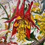Rubem Robierb, Small Butterflies - Yellow on White , 2025