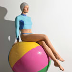 Carole A. Feuerman, What If w/ Purple Suit & Light Rose AB Crystal Cap 2/8, 2022