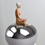 Carole A. Feuerman, What If w/ Purple Suit & Light Rose AB Crystal Cap 2/8, 2022