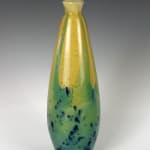 Charles Schneider, Art Deco Hand Enameled Vase, 1918