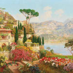 Alois Arnegger, Scene on Lake Garda