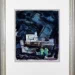 Emil Bisttram, Cubist Landscape with Mountains, c. 1950's