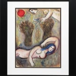 Marc Chagall, Booz se Reveille et Voit Ruth á ses Pieds (Boaz Wakes Up and Sees Ruth At His Feet),...