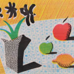 David Hockney, Two Apples, One Lemon and Four Flowers, 1988