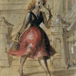 Reginald Marsh, Woman in New York, 1952
