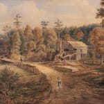 Thomas Hill (Attributed), Untitled (Rural Forested Farm Scene), n.d.