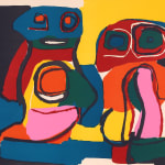 Karel Appel, Untitled (2 figures), 1969