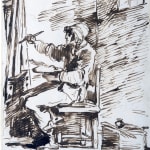 Umberto Boccioni, Studi per il ritratto del Cavalier Tramello, 1906