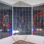 Haroon Mirza, Illuminated Revelations in a Cave (Solar Cell Circuit Composition 29), 2023
