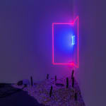 Haroon Mirza, Wave Particle Duality (Solar Powered LED Circuit Composition 45), 2022