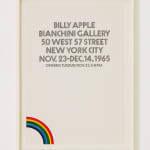 BILLY APPLE, Billy Apple Bianchini Gallery 50 West 57 Street New York City Nov.23–Dec.14, 1965 (left), 1965