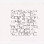 Vera Molnár, Untitled (MV528) Transformation of squares, 1975