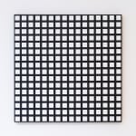 François Morellet, Répartition aléatoire de 40.000 carrés 50% gris 50% noir selon les chiffres pairs et impairs d'un annuaire téléphonique,...