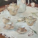 Ethel Walker, Still Life of Tulips and Tea Set