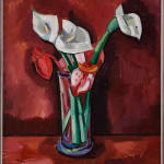 Marsden Hartley, Calla Lilies in a Vase, 1928