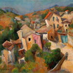 William Henry Johnson, Late Spring, View on the Village Mountain, Cagnes-Sur-Mer, circa 1928