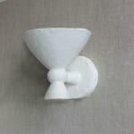 Lucie White Plaster Sconce