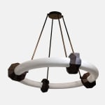 Facet Alabaster Chandelier