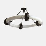Facet Alabaster Chandelier