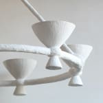 Lucie Chandelier closeup of plaster shade
