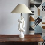 Acobat Lamp on wooden table angled