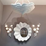 Venus Mirror with Roas & Bloom Sconces