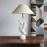 Acobat Lamp on wooden table straight